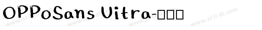 OPPoSans Uitra字体转换